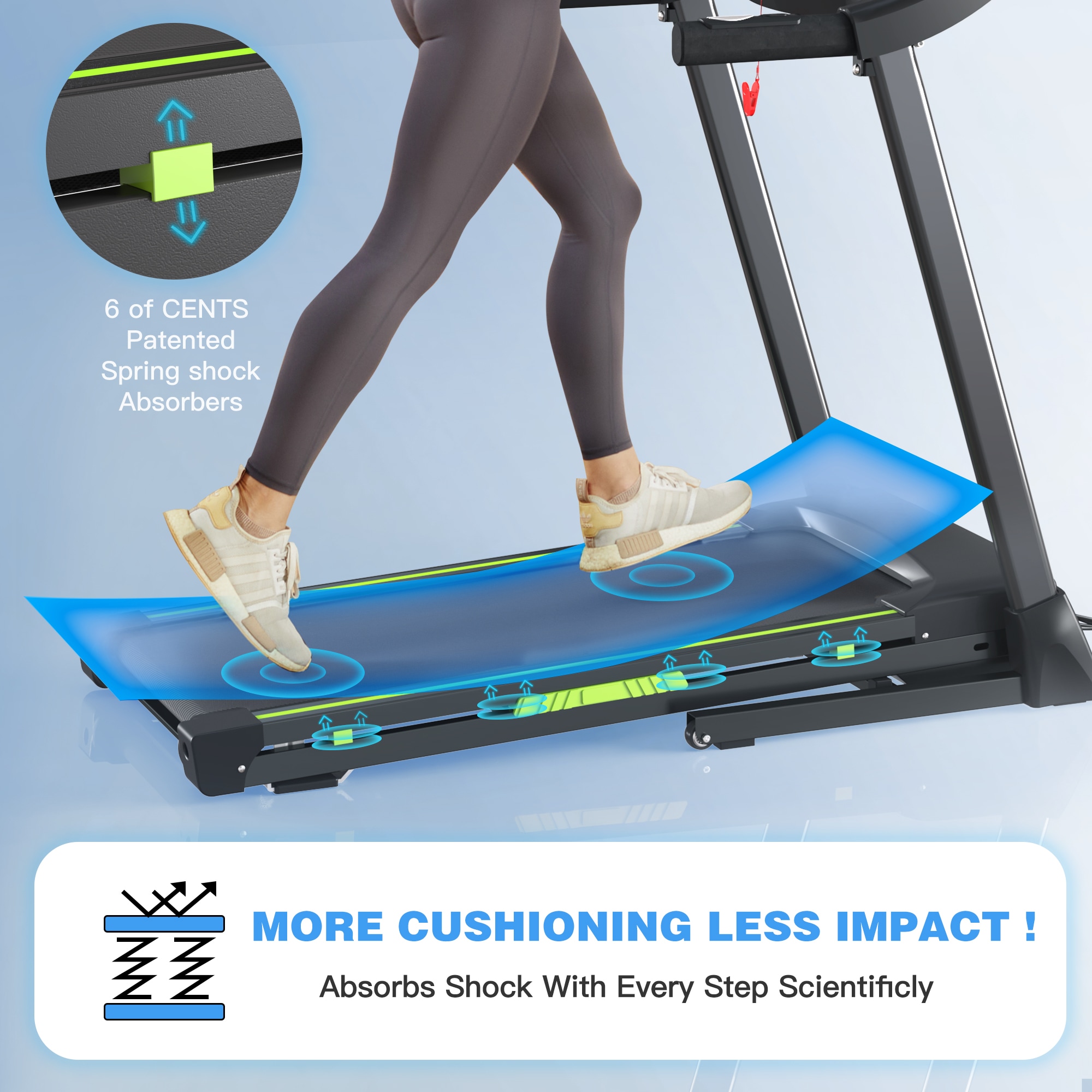 Folding Treadmill For Home With Quiet Motor And App Control_voghion.com